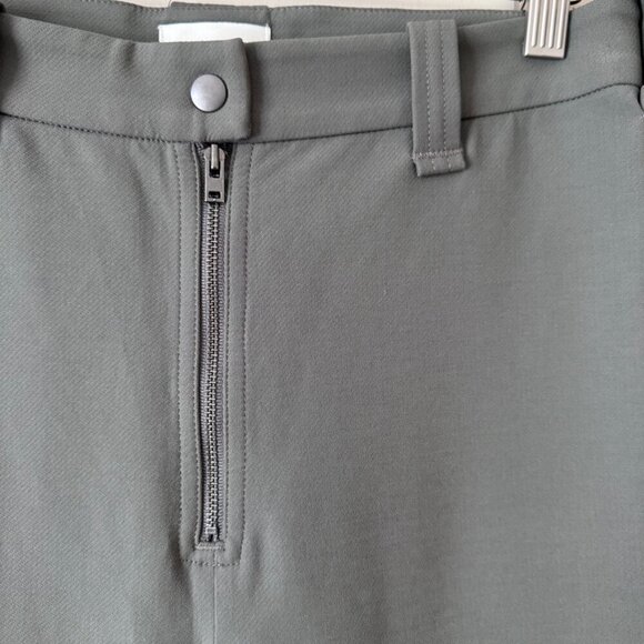 Aritzia | Wilfred Free Green Exposed Zipper Bootcut Dress Pants - Size 8 - Picture 5 of 11